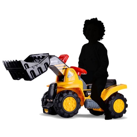 Macchina a Spinta 4 Ruote per Bambino Gioco Auto Cavalcabile Bimbo Pala Ruspa
