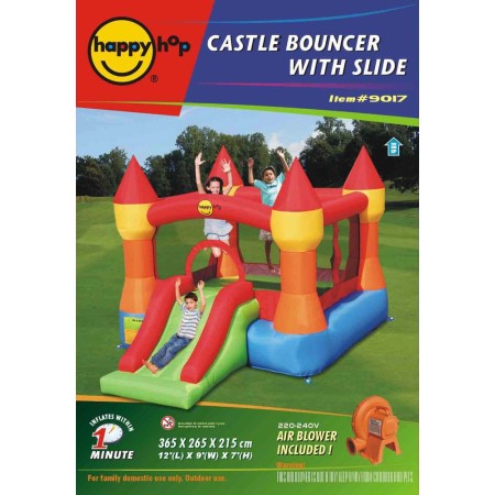 Castello Gonfiabile Incantato Magico Scivolo Bambini Saltarello Pompa Elettrica