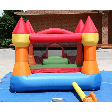 Castello Gonfiabile Incantato Magico Scivolo Bambini Saltarello Pompa Elettrica