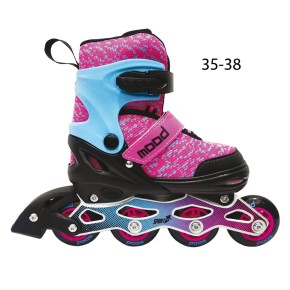 Pattini in Linea a 4 Rotelle da Bambina 35-38 Roller Rolleblade Regolabili Freno