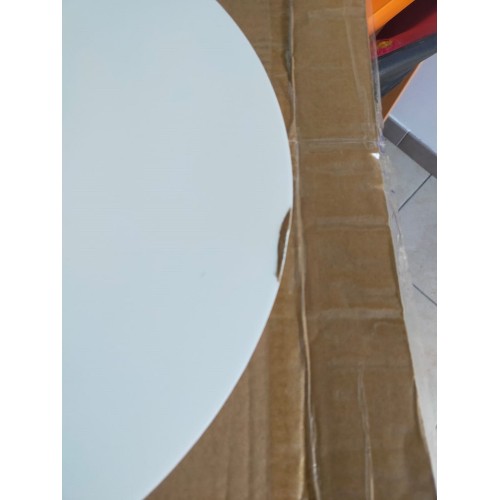 Outlet Tavolino da Caffe Bianco 40 cm Rotondo Divano Tavolinetto Salotto 