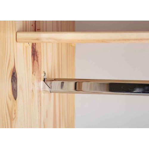 Armadio a 3 Ante in Legno Appendiabiti Mobile Camera da Letto Cabina Guardaroba