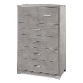 Settimino Como 70 Grigio 6 Cassetti Cassettiera Camera da Letto Settimino Como