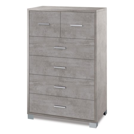 Settimino Como 70 Grigio 6 Cassetti Cassettiera Camera da Letto Settimino Como