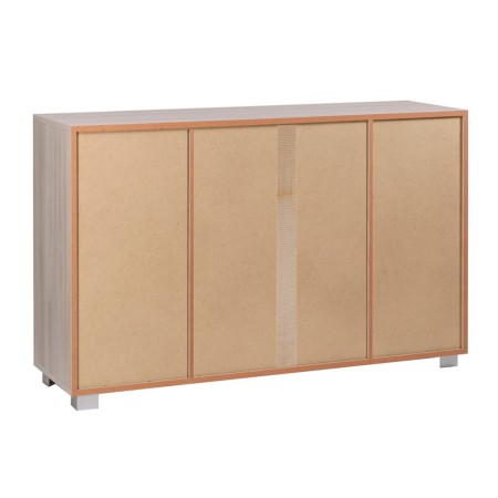 Mobile Credenza 2 Ante 4 Cassetti Grigio Ossido Bianco Madia Contenitore Salotto