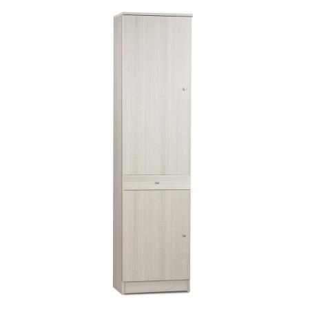 Armadio 180 2 Ante con Cassetto Mobile Alto Ripiani Scarpiera Colonna da Bagno