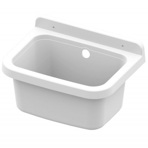 Pilozzo in Resina da Esterno 39x39 Lavabo con Sifone Piletta Lavatoio Lavanderia