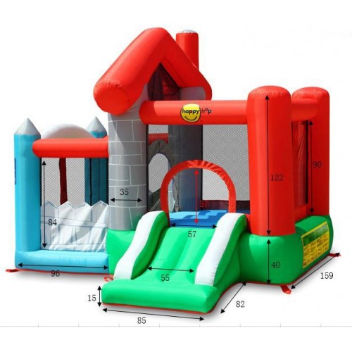 Castello Gonfiabile Scivolo Bambini Vasca Palline Saltarello Feste Compleanno