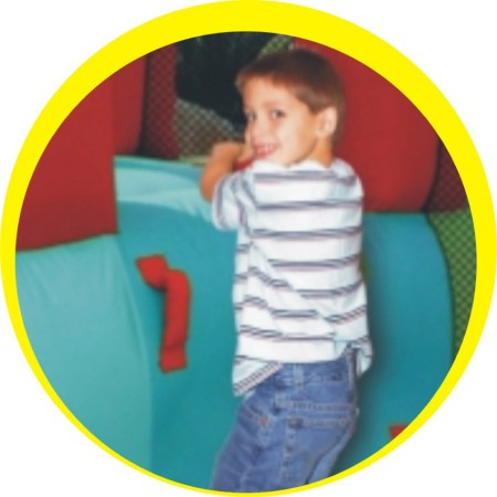 Castello Gonfiabile Scivolo per Bambini Gioco Vasca Palline Giardino Saltarello