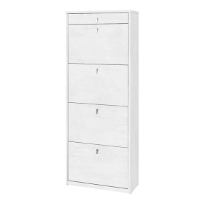 Scarpiera Ossido 4 Ante a Ribalta Doppia 20 Paia Cassetto Porta Scarpe Mobile