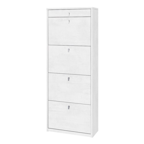 Scarpiera Ossido 4 Ante a Ribalta Doppia 20 Paia Cassetto Porta Scarpe Mobile