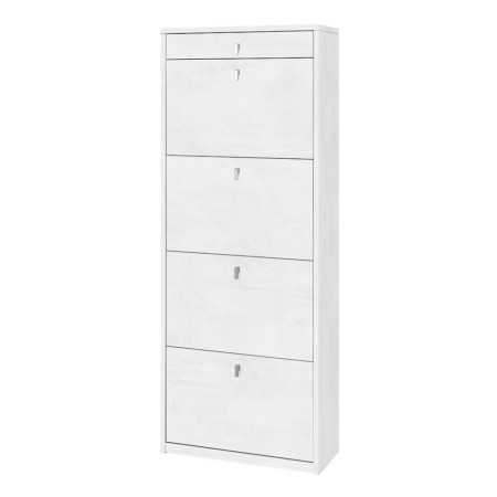 Scarpiera Ossido 4 Ante a Ribalta Doppia 20 Paia Cassetto Porta Scarpe Mobile