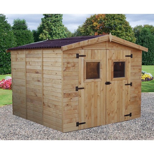 Casetta 2.4x2.4 in Legno Pannelli 16 mm da Giardino Esterno per Attrezzi Rimessa