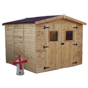 Casetta 2.4x2.4 in Legno Pannelli 16 mm da Giardino Esterno per Attrezzi Rimessa