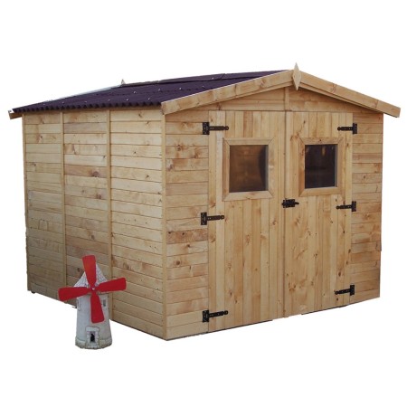 Casetta 2.4x2.4 in Legno Pannelli 16 mm da Giardino Esterno per Attrezzi Rimessa