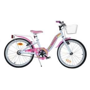 Bicicletta da Bambina 20 Pollici 7 8 9 10 Anni Unicorno Cestino Freno Bici Bimba