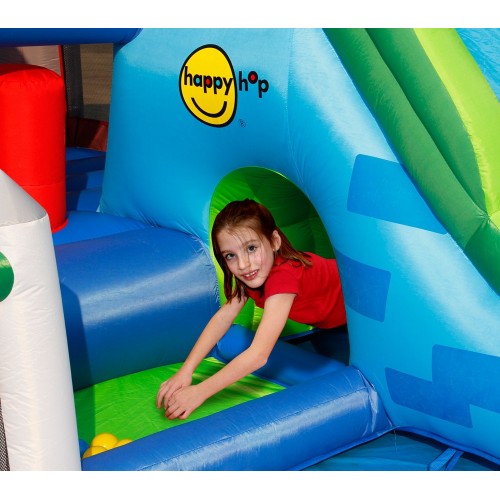 Castello Gonfiabile Scivolo per Bambini Big House Gioco Vasca Palline Saltarello