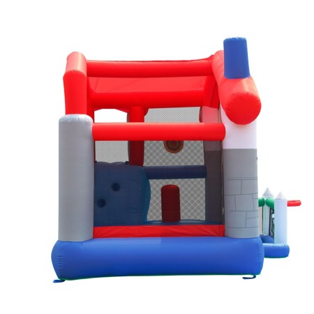 Castello Gonfiabile Scivolo per Bambini Big House Gioco Vasca Palline Saltarello