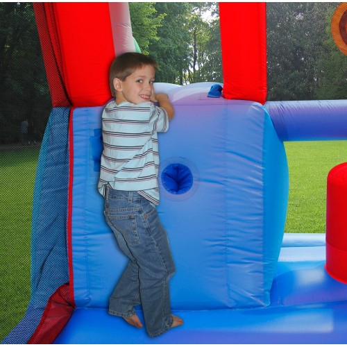 Castello Gonfiabile Scivolo per Bambini Big House Gioco Vasca Palline Saltarello