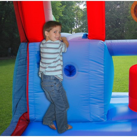 Castello Gonfiabile Scivolo per Bambini Big House Gioco Vasca Palline Saltarello
