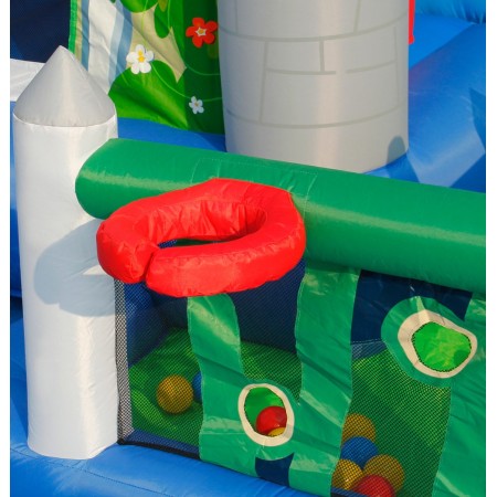 Castello Gonfiabile Scivolo per Bambini Big House Gioco Vasca Palline Saltarello