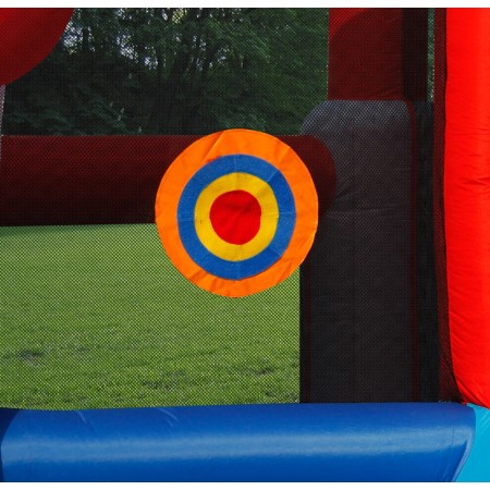 Castello Gonfiabile Scivolo per Bambini Big House Gioco Vasca Palline Saltarello