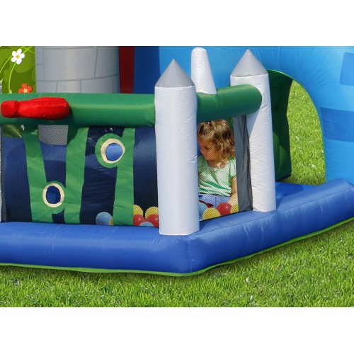 Castello Gonfiabile Scivolo per Bambini Big House Gioco Vasca Palline Saltarello