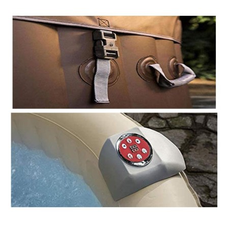 Piscina Spa Gonfiabile Vasca Idromassaggio Riscaldata Pompa da Giardino Esterno