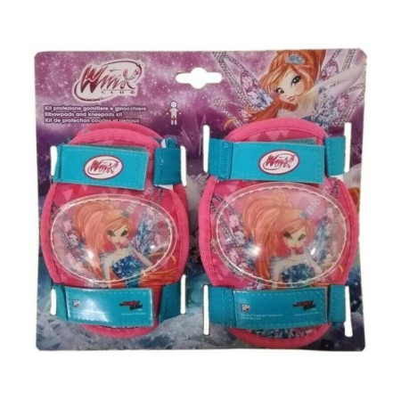 Set Protezioni Winx Ginocchiere Gomitiere Bambina Bicicletta Pattini Monopattino