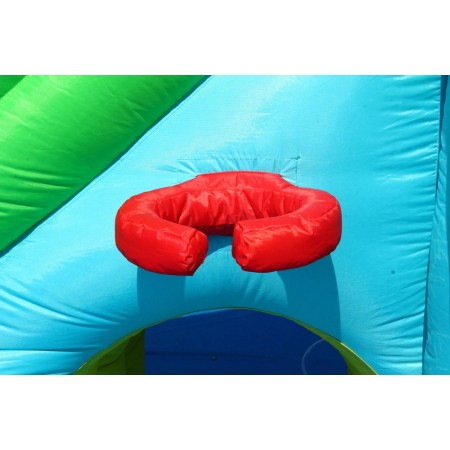Giochi Gonfiabile Acquatico Bambini Coccodrillo Scivolo Canestro Spruzzi Acqua