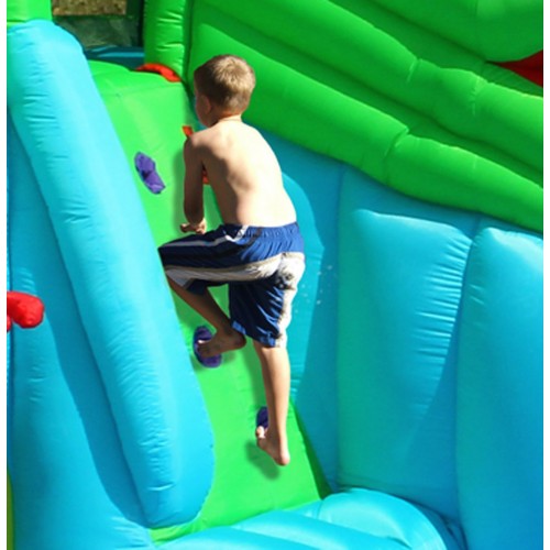 Giochi Gonfiabile Acquatico Bambini Coccodrillo Scivolo Canestro Spruzzi Acqua