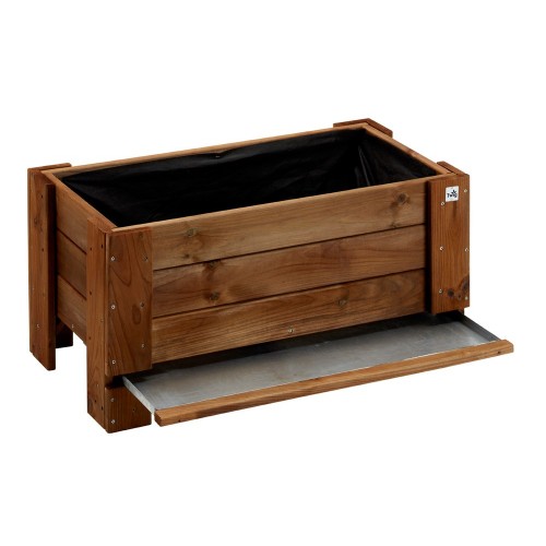 Vaso in Legno Kit Fioriera Rettangolare Orto Rialzato Urbano da Giardino Balcone