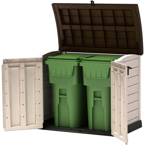 Keter Box per Esterno Resina Pavimento Lavoro Beige Compatto da Giardino Armadio