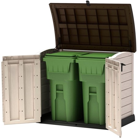 Keter Box per Esterno Resina Pavimento Lavoro Beige Compatto da Giardino Armadio