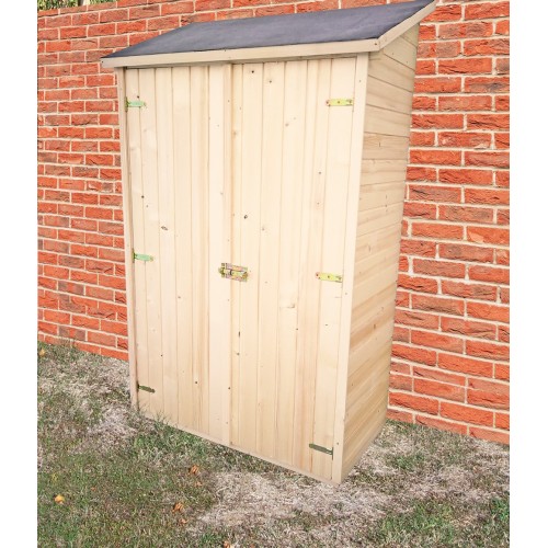 Casetta Armadio 120x60 Legno per Attrezzi Giardino Addossata Ripiani Ripostiglio
