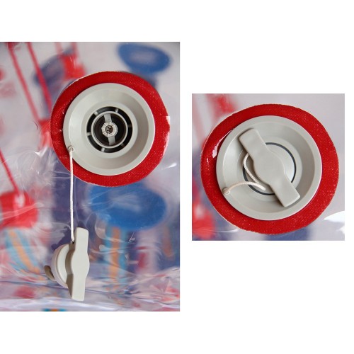 4 Palla Gonfiabile Happy Bumper Ball 1.5 mt 1 Pompa Aria Pallone Calcio Paraurti