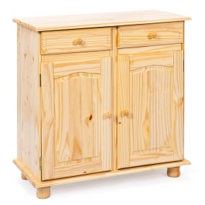 Mobile Credenza Pino 2 Ante 2 Cassetti Buffet Dispensa Soggiorno Cucina Rustico