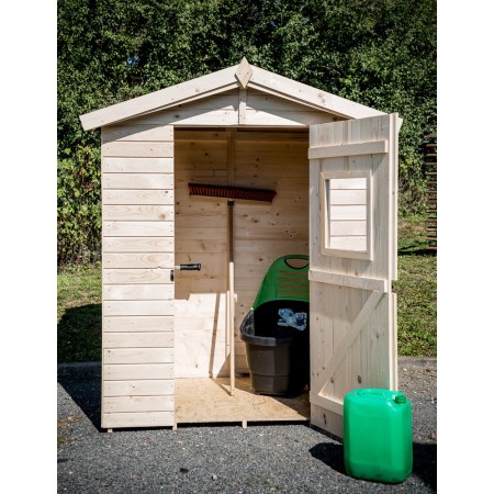 Casetta in Legno con Pavimento Mobile Ripostiglio da Giardino Esterno Attrezzi