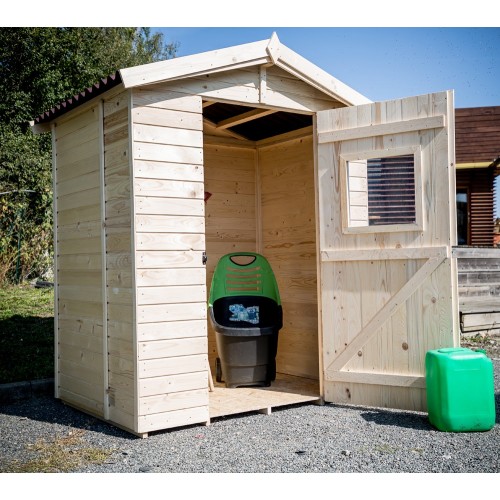 Casetta in Legno con Pavimento Mobile Ripostiglio da Giardino Esterno Attrezzi