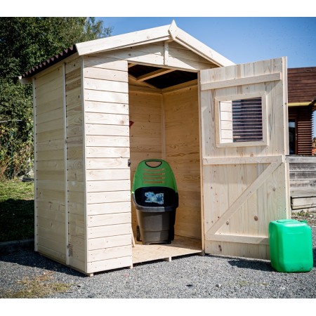 Casetta in Legno con Pavimento Mobile Ripostiglio da Giardino Esterno Attrezzi