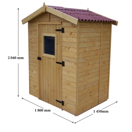 Casetta in Legno con Pavimento Mobile Ripostiglio da Giardino Esterno Attrezzi