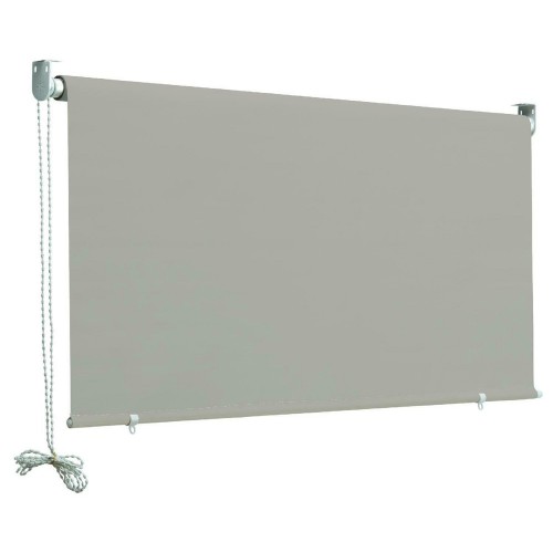Tenda da Sole a Caduta 200x250 Grigio Parasole Rullo Soffitto Terrazzo Balcone