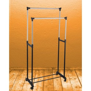 Carrello Stender Appendiabiti Porta Abiti con Ruote Economico Stand Attaccapanni 2