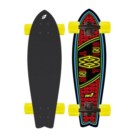Tavola Piatta da Skateboard 70 Ruote 58 cm 100 kg Skate Completo Ragazzi Adulti