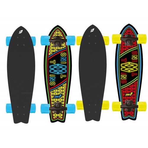 Tavola Piatta da Skateboard 70 Ruote 58 cm 100 kg Skate Completo Ragazzi Adulti