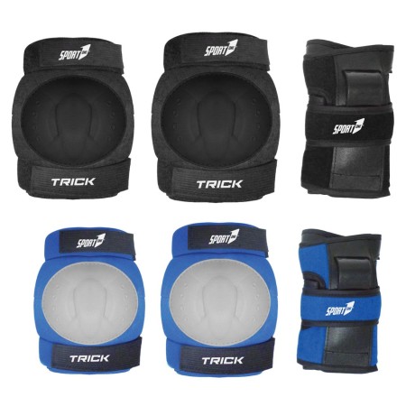 Set Protezioni Ginocchiere Gomitiere Polsiere per Bicicletta Pattini Skateboard