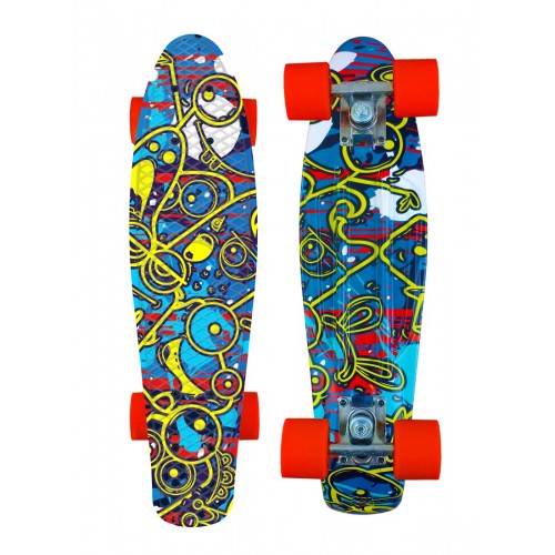 Skateboard Tavola in PP 57cm Ruote PVC 100kg Skate Alluminio per Bambino Adulto