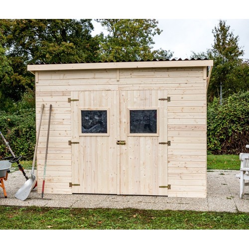 Casetta 2.8x2 in Legno Pannelli 16 mm Senza Pavimento Attrezzi Rimessa Giardino