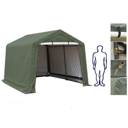 Capanno Gazebo 3x3 Rimessa per Attrezzi Giardino Arredo Impermeabile Capannone