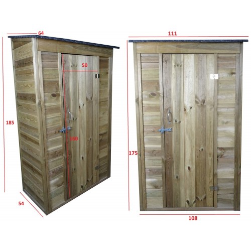 Casetta Armadio in Legno con Pavimento Mobile Ripostiglio da Giardino Attrezzi